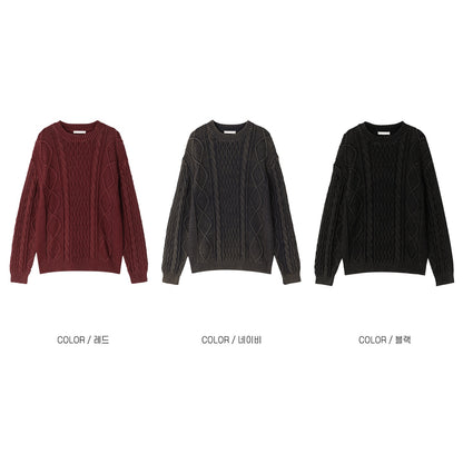 Classic Cable Crew Knit