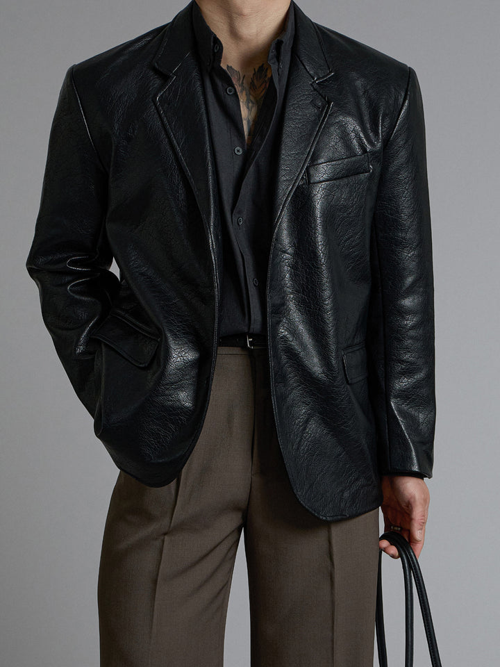 Kai Leather Blazer