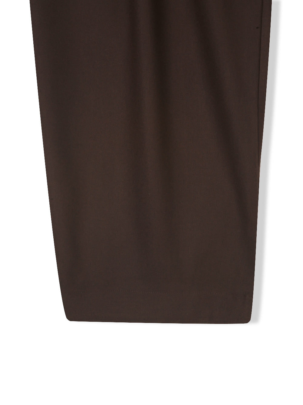 Stripe woolen pintuck slacks