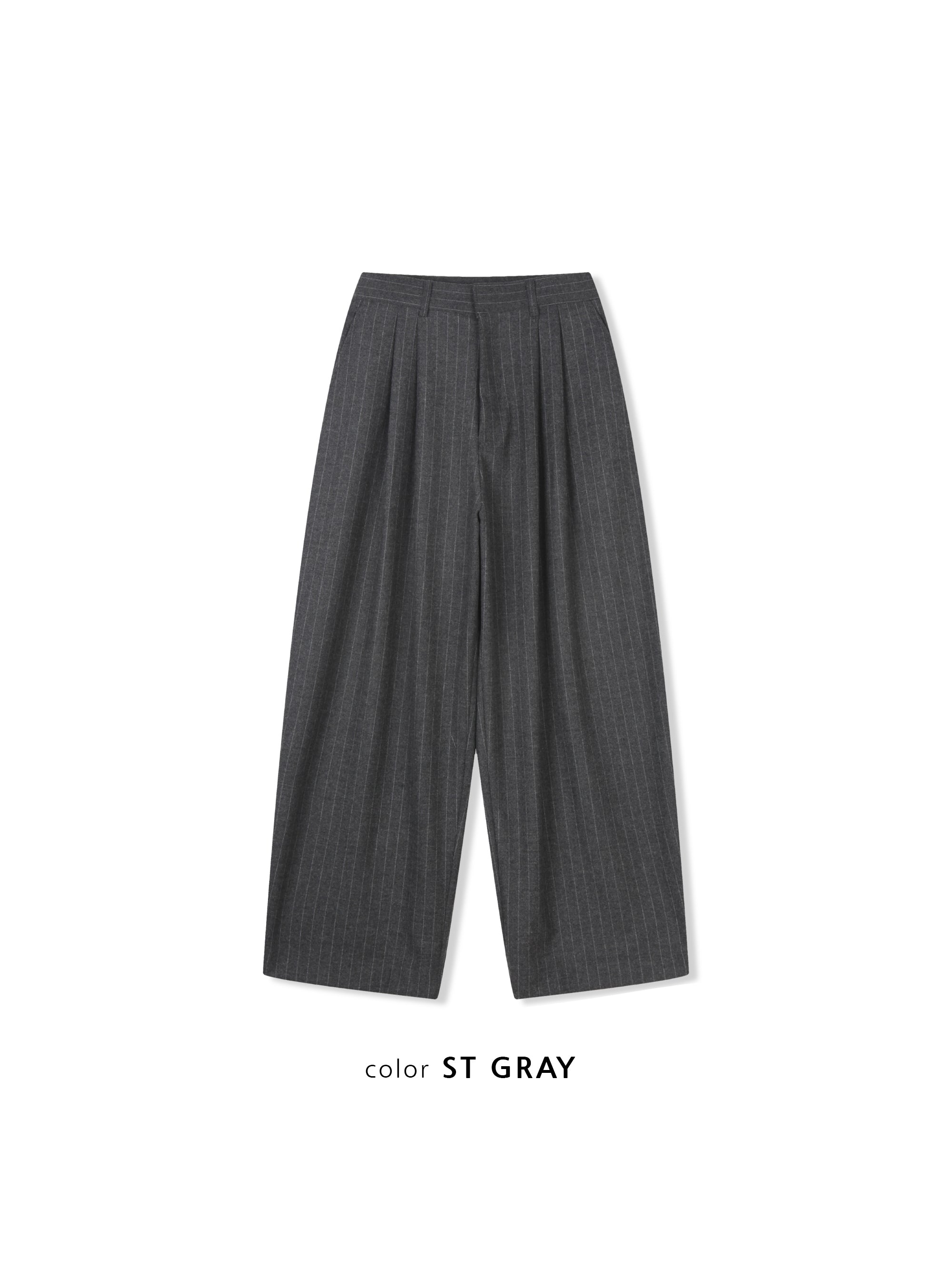 Tailored Wool Wide Slacks – WooStore