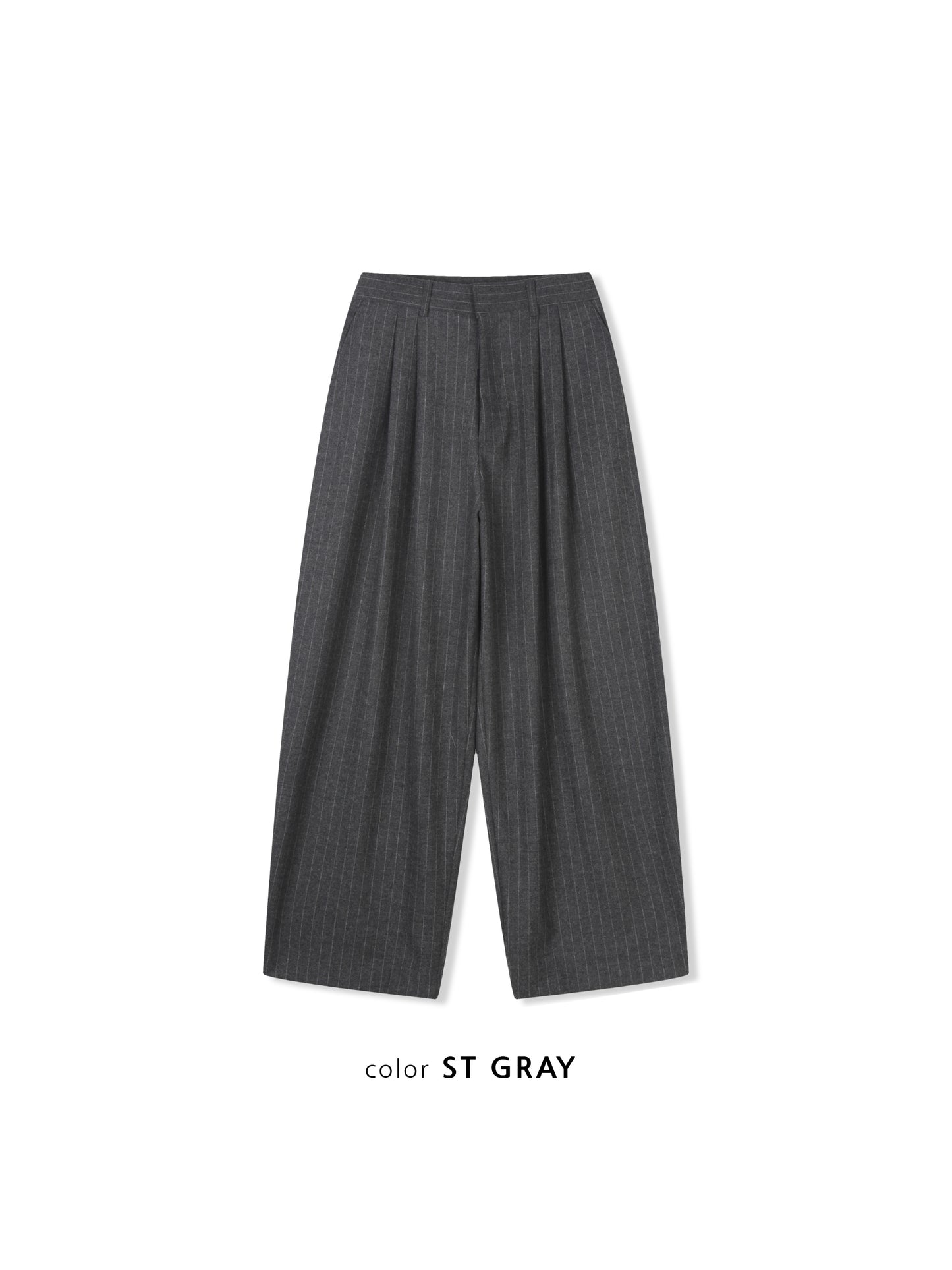 Tailored Wool Wide Slacks