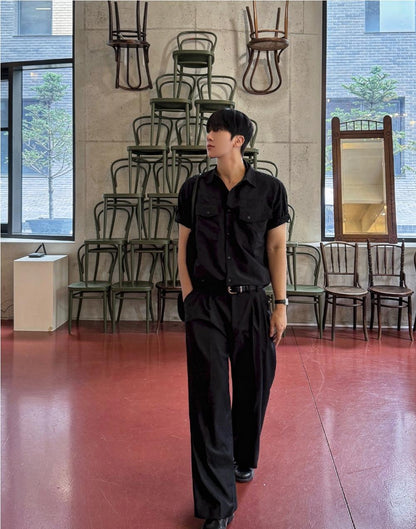 Wide Belted Slacks