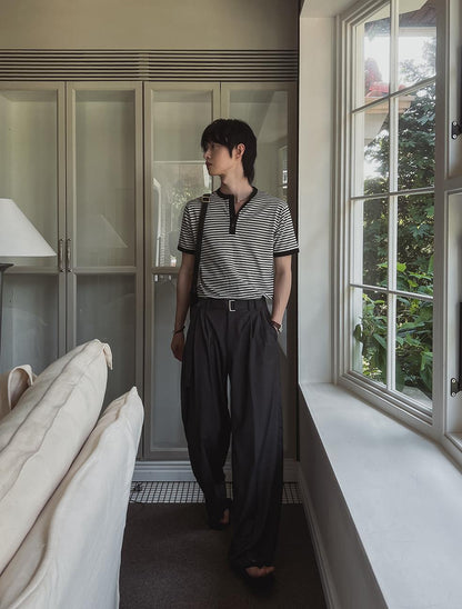 Wide Belted Slacks
