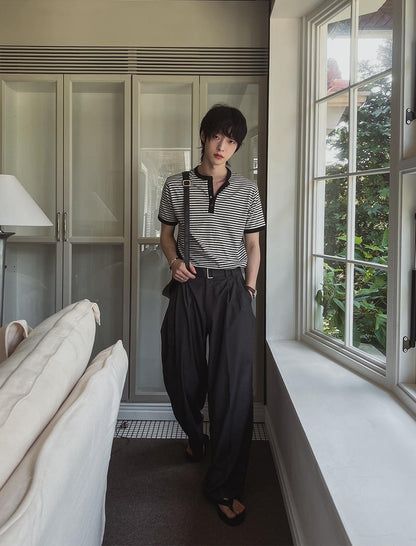 Wide Belted Slacks