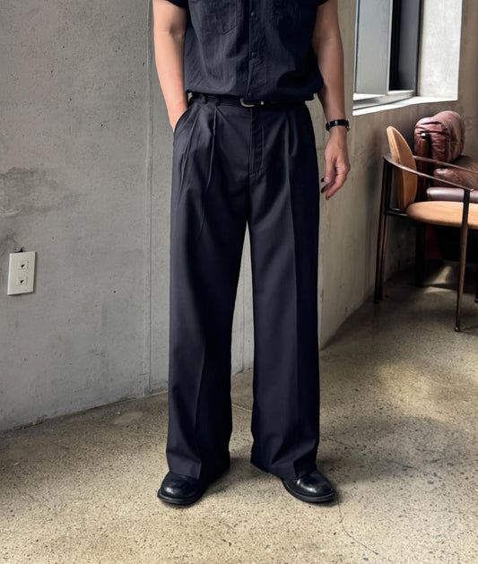 Wide Belted Slacks