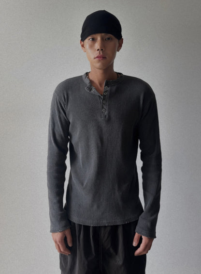Peak Ribbed Henle Long Sleeve Tee