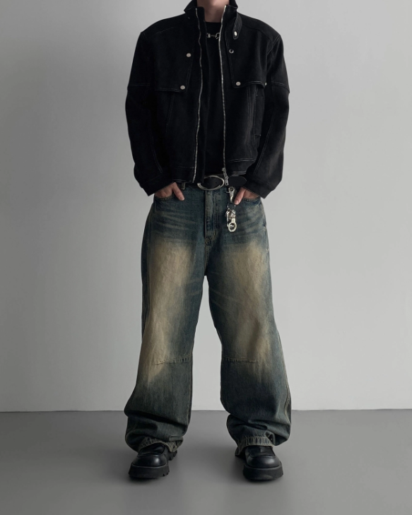 Vintage Fade Wide Denim