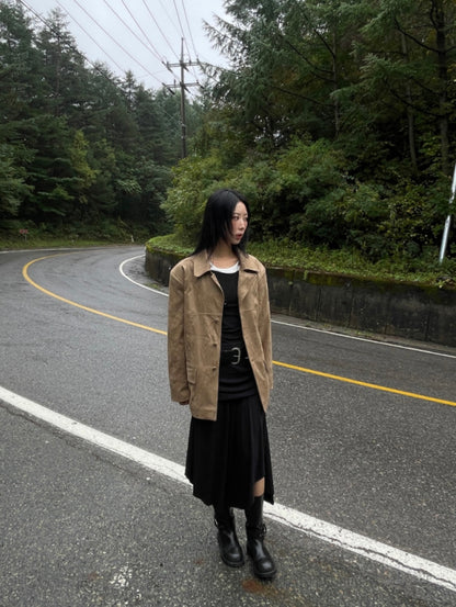 Western Suede Car Coat
