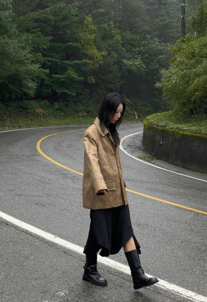 Western Suede Car Coat