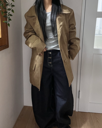 Western Suede Car Coat