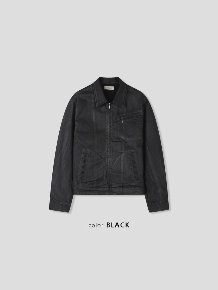 Midnight Waxed Zip Jacket