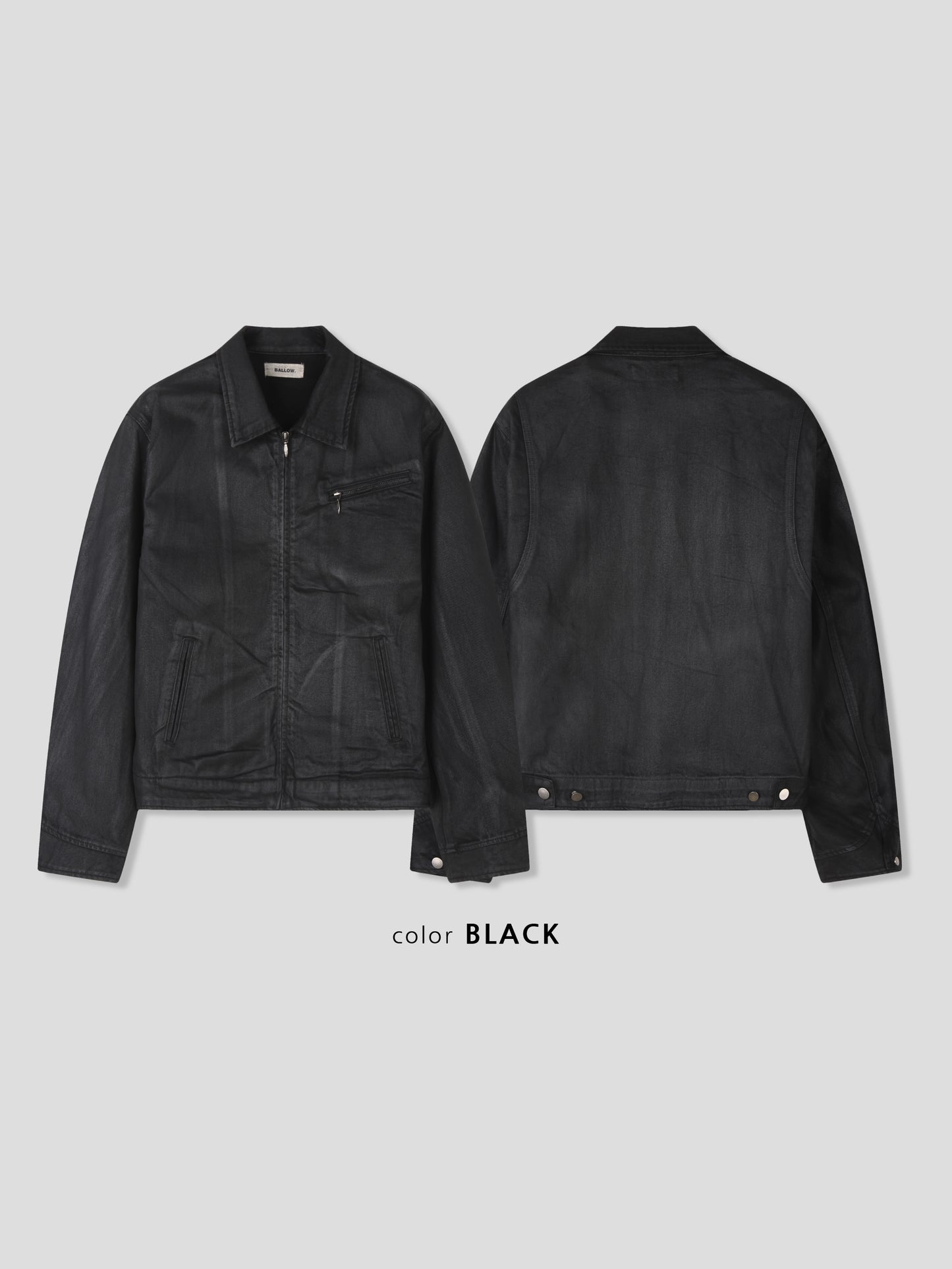 Midnight Waxed Zip Jacket