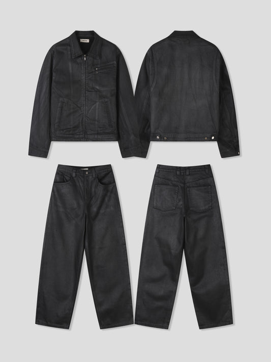 Midnight Waxed Zip Jacket