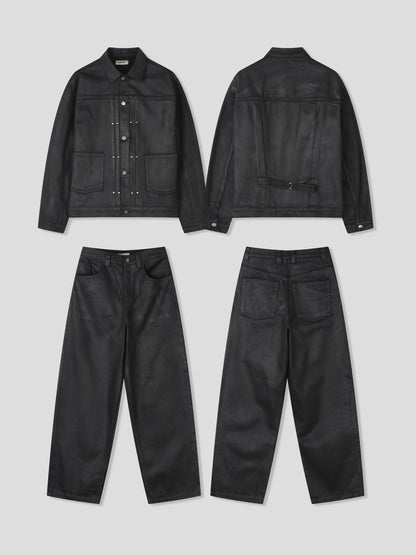 Midnight Waxed Denim Pants