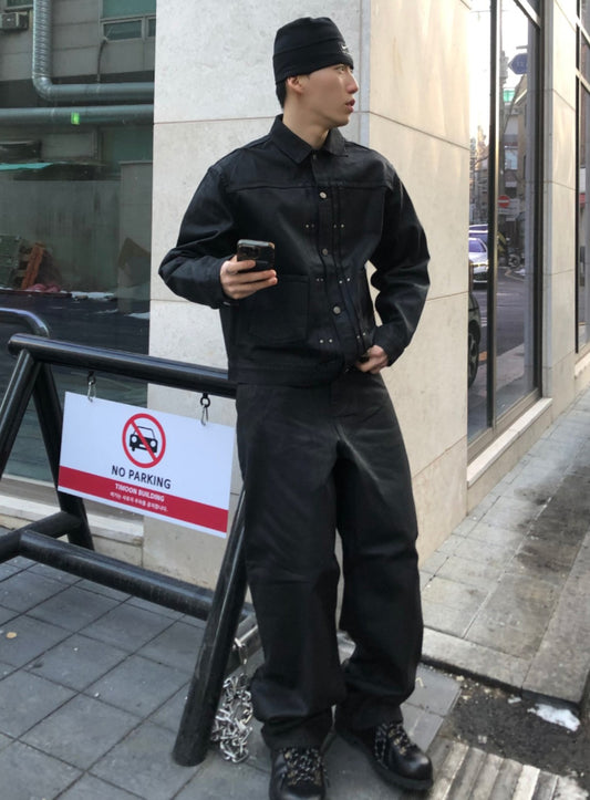 Midnight Waxed Denim Pants