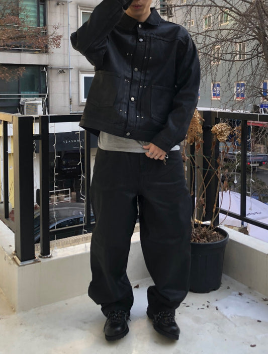Midnight Rivet Waxed Jacket