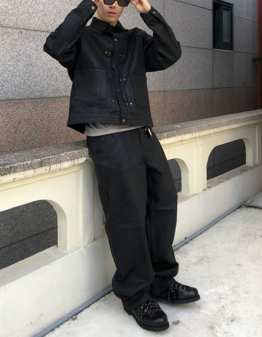 Midnight Waxed Denim Pants