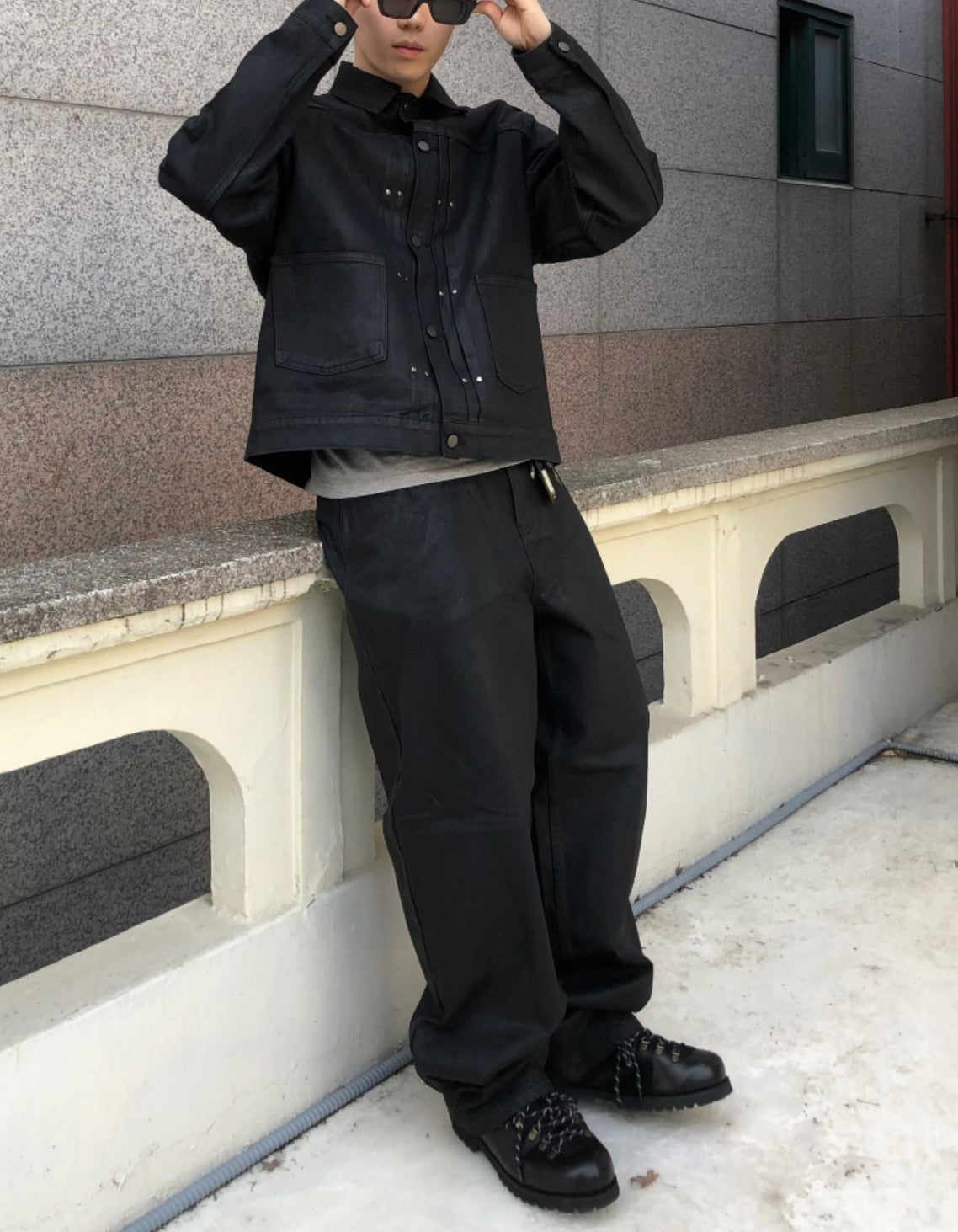 Midnight Rivet Waxed Jacket