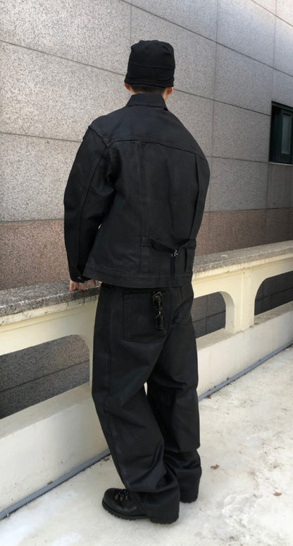 Midnight Waxed Denim Pants