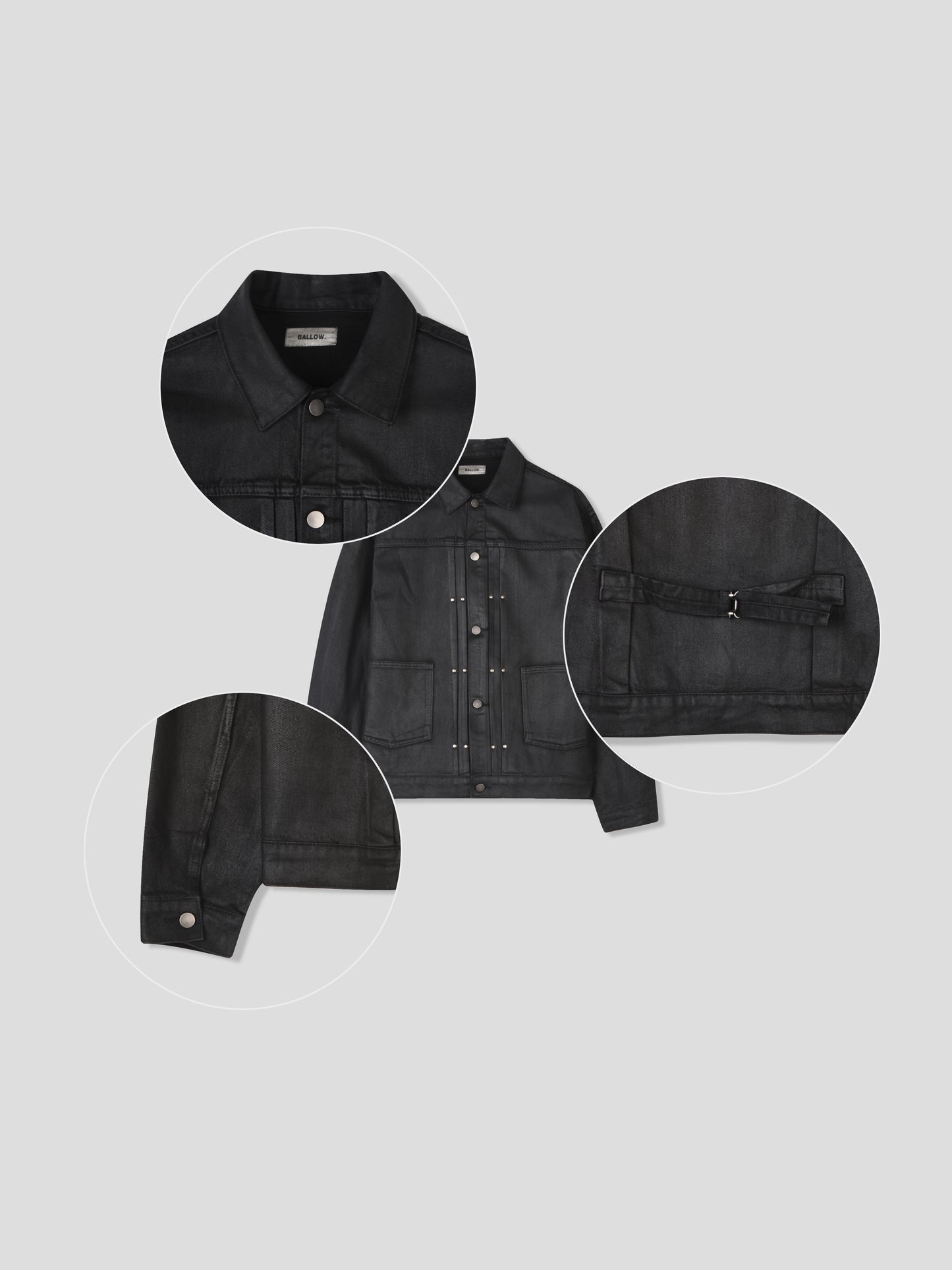 Midnight Rivet Waxed Jacket
