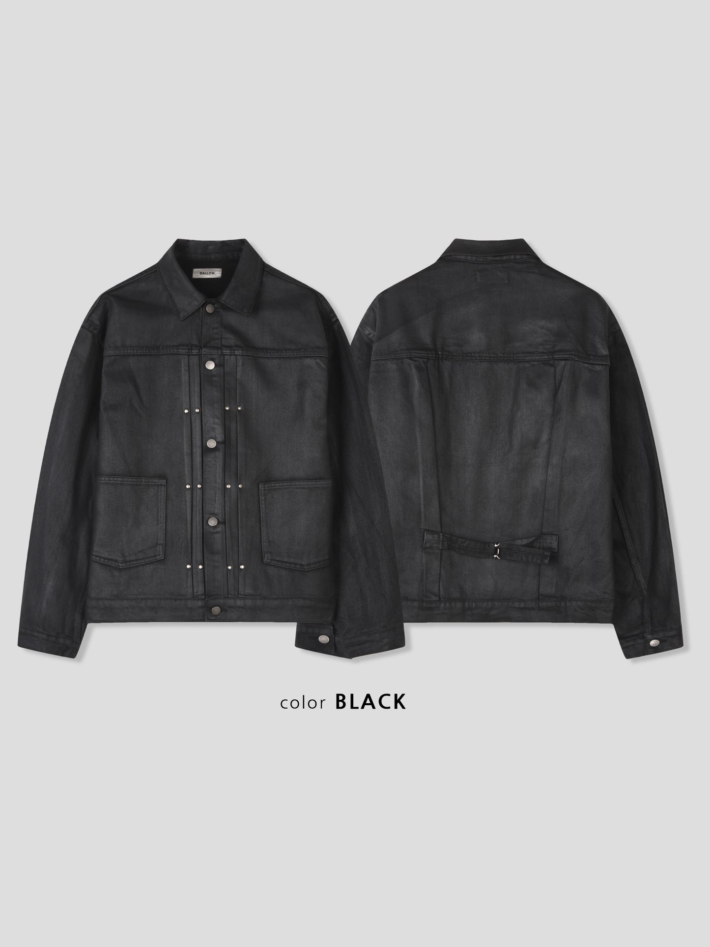 Midnight Rivet Waxed Jacket