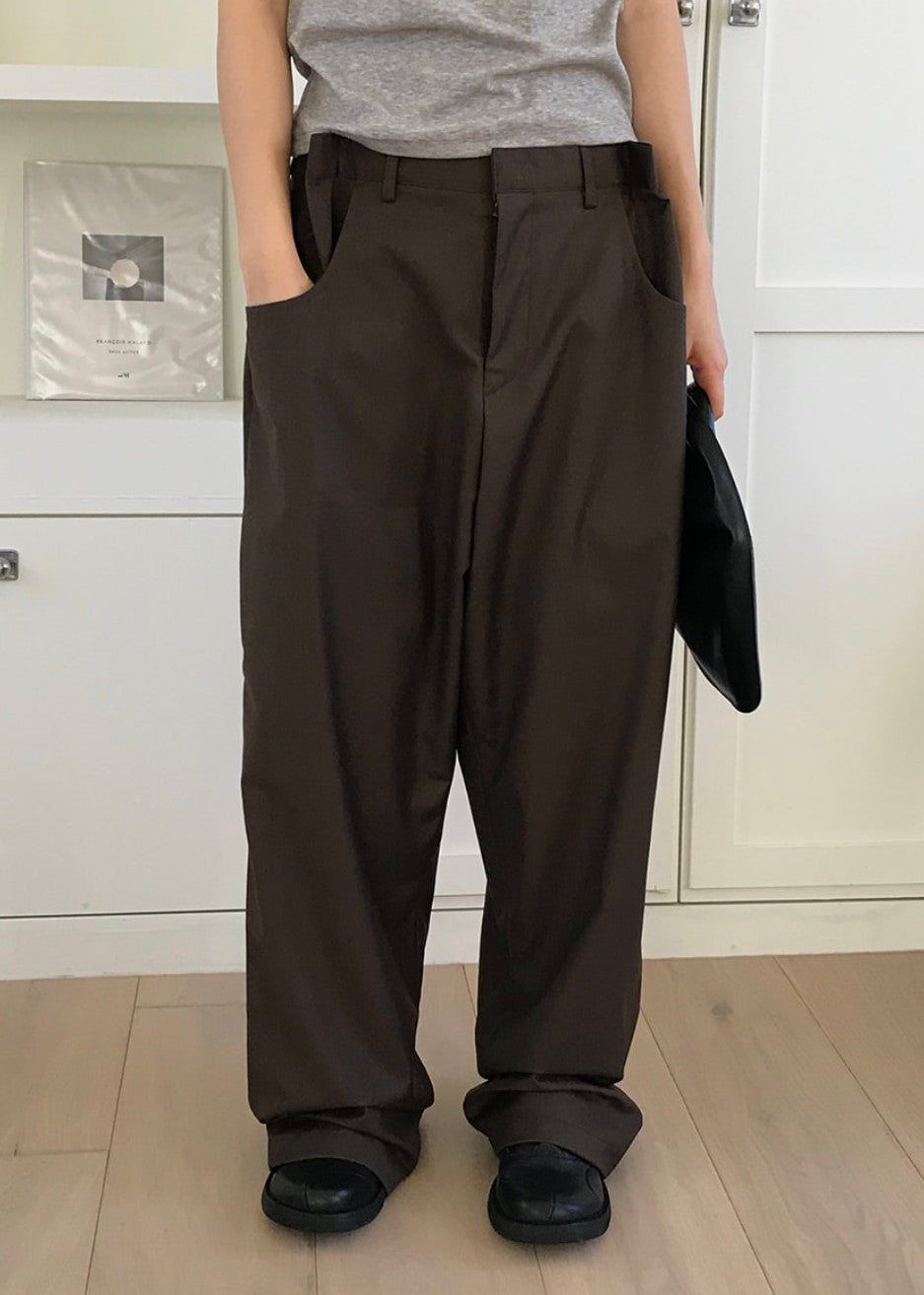 Soft Drape Pintuck Slacks
