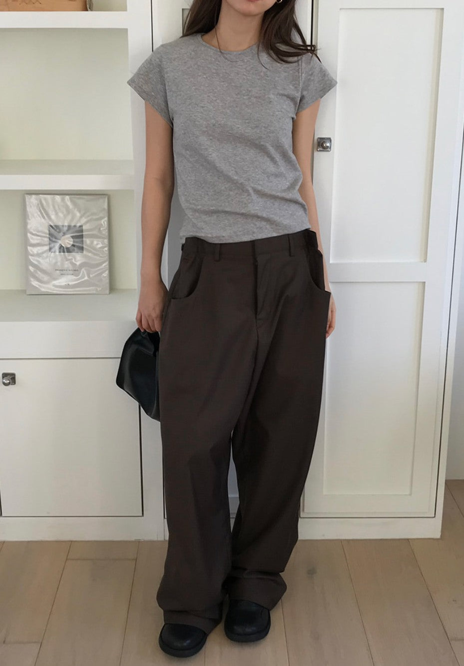 Soft Drape Pintuck Slacks