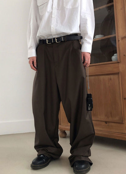 Soft Drape Pintuck Slacks