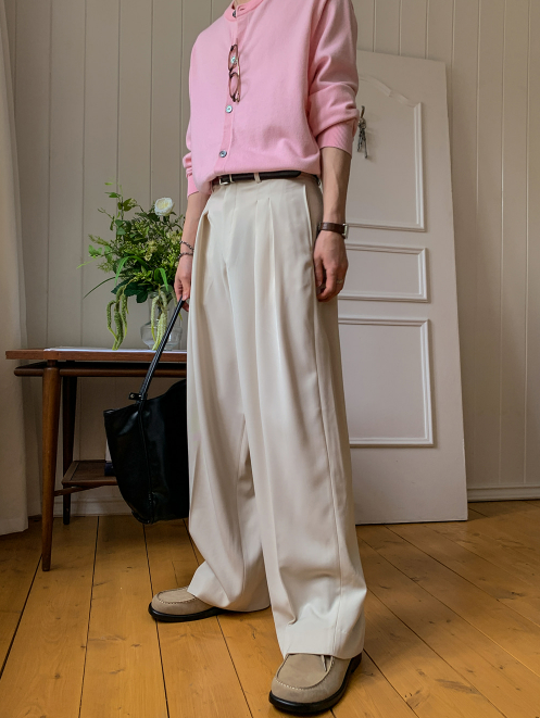 Classic Drape Two-Tuck Trousers