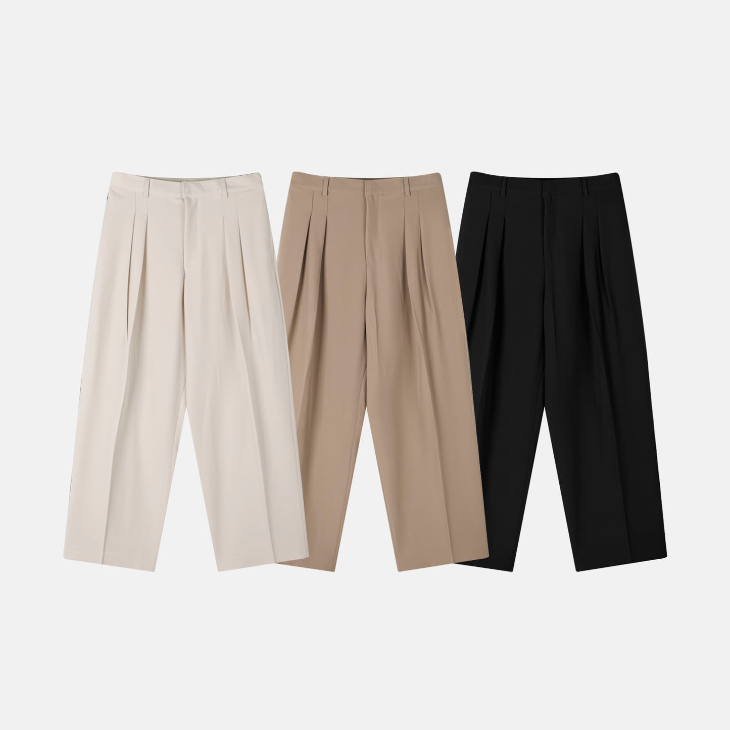 Classic Drape Two-Tuck Trousers