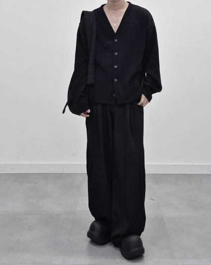 Tencel Curve Wide Trousers