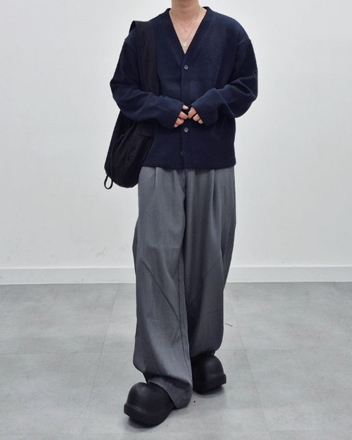 Tencel Curve Wide Trousers