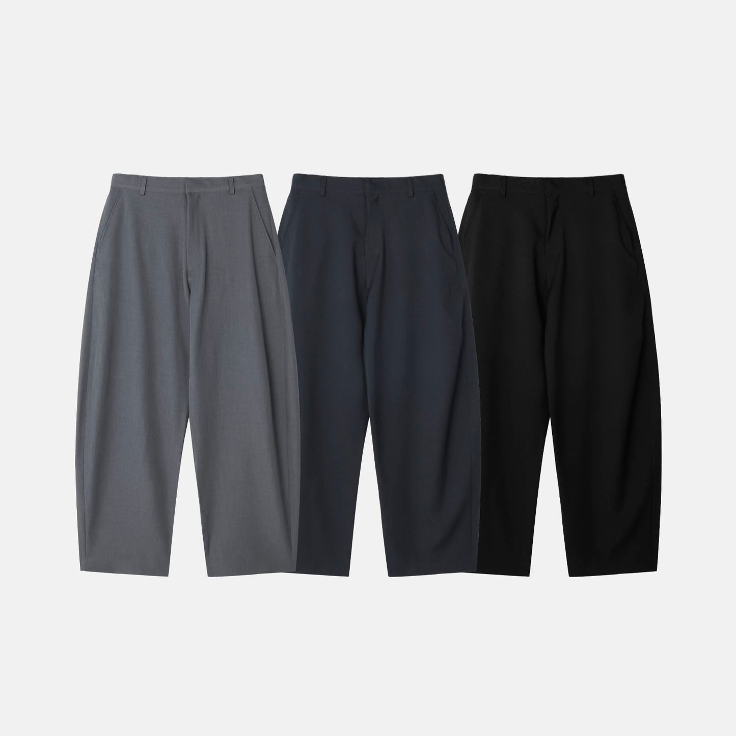 Minimal Drape Wide Slacks