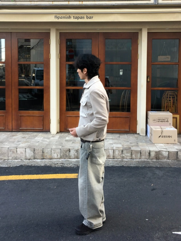 Double Belt Wide Denim