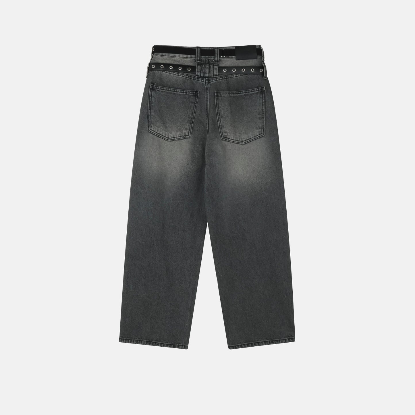 Double Belt Wide Denim