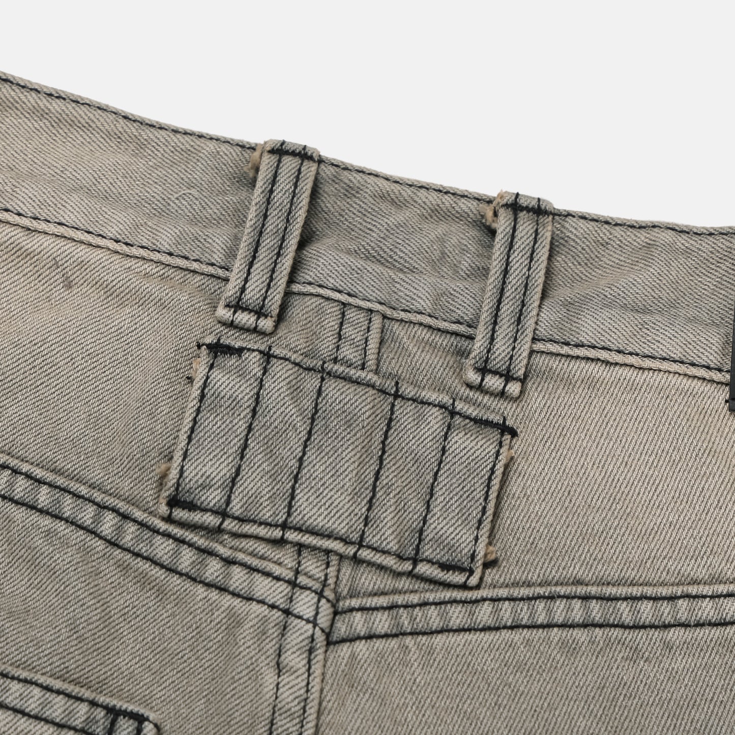 Double Belt Wide Denim