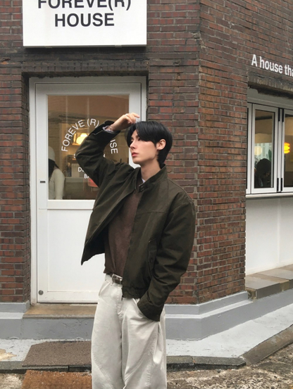 Vintage Washed Harrington Jacket