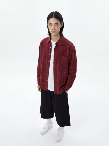 Muted Linen Check Shirt
