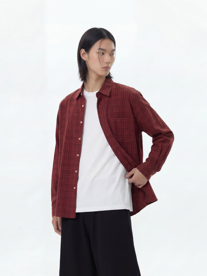 Muted Linen Check Shirt