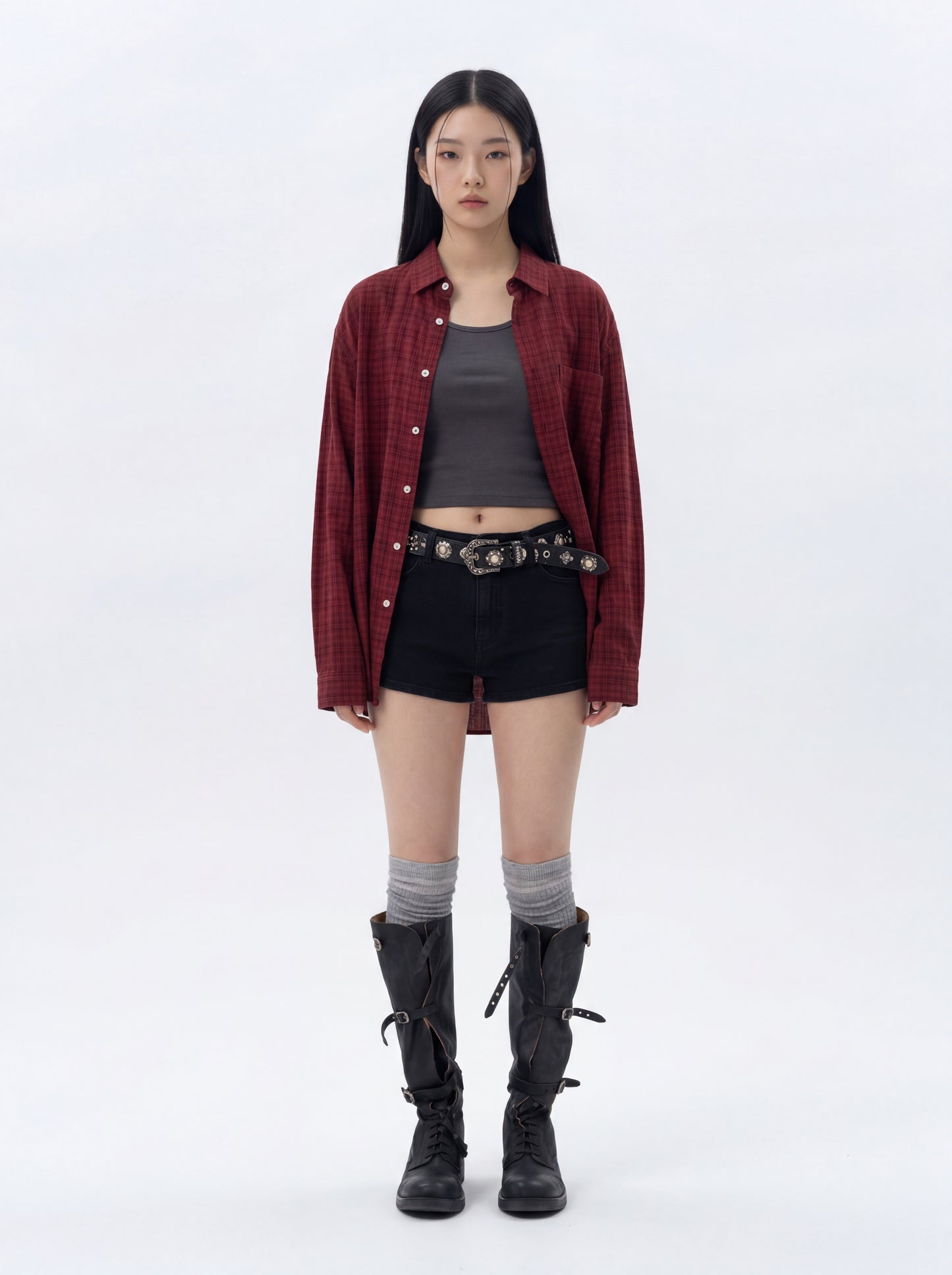 Muted Linen Check Shirt