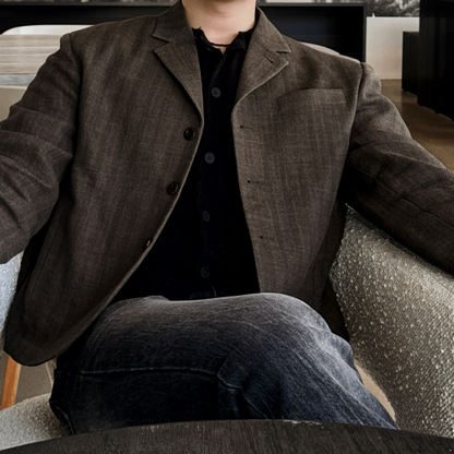 Lawrence Linen Collar Jacket