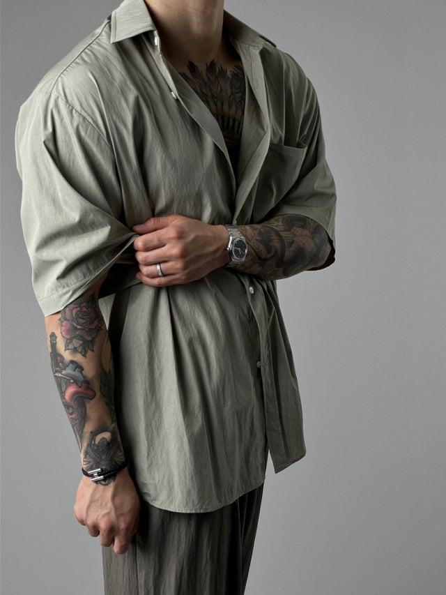 Airy Minimal Half Shirt