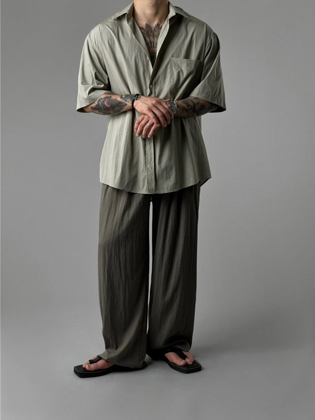 Airy Minimal Half Shirt