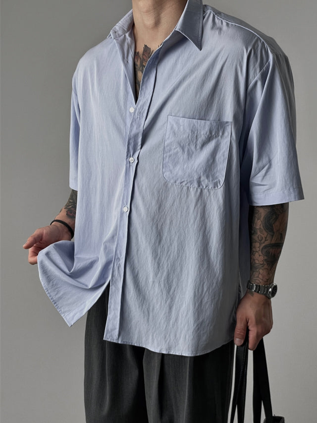 Airy Minimal Half Shirt