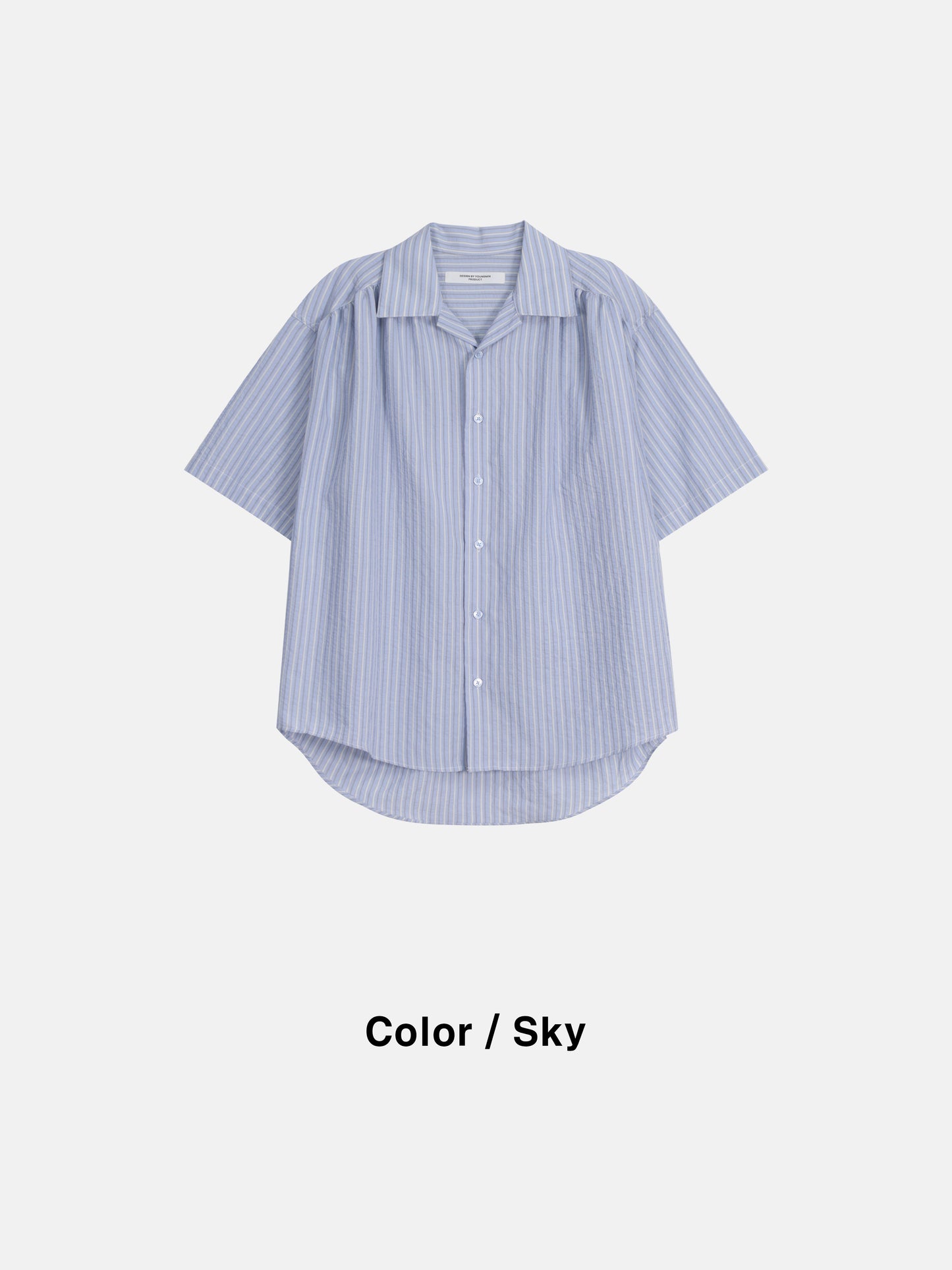 Pigment-Washed Nylon Shirt Jacket