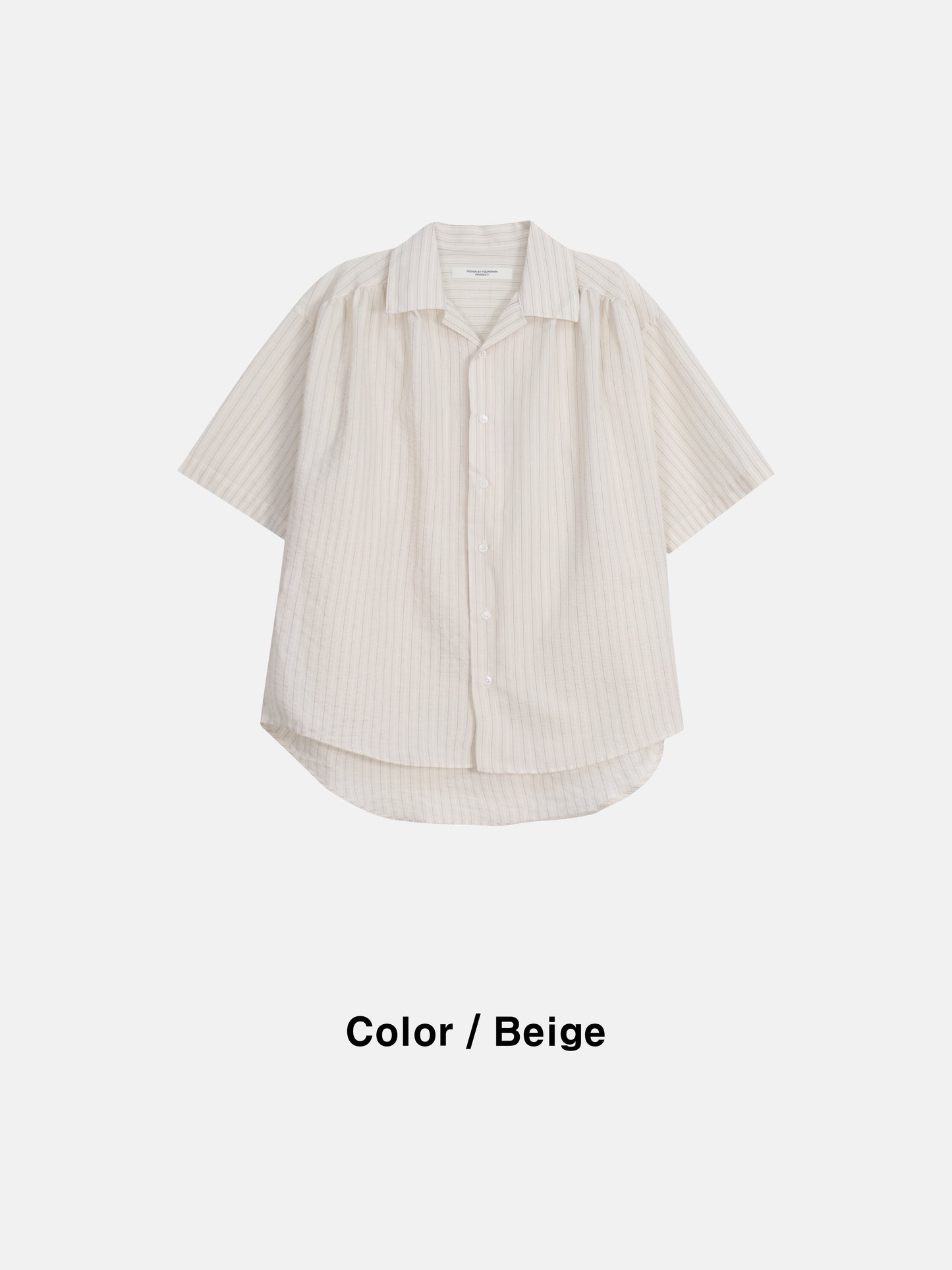 Pigment-Washed Nylon Shirt Jacket