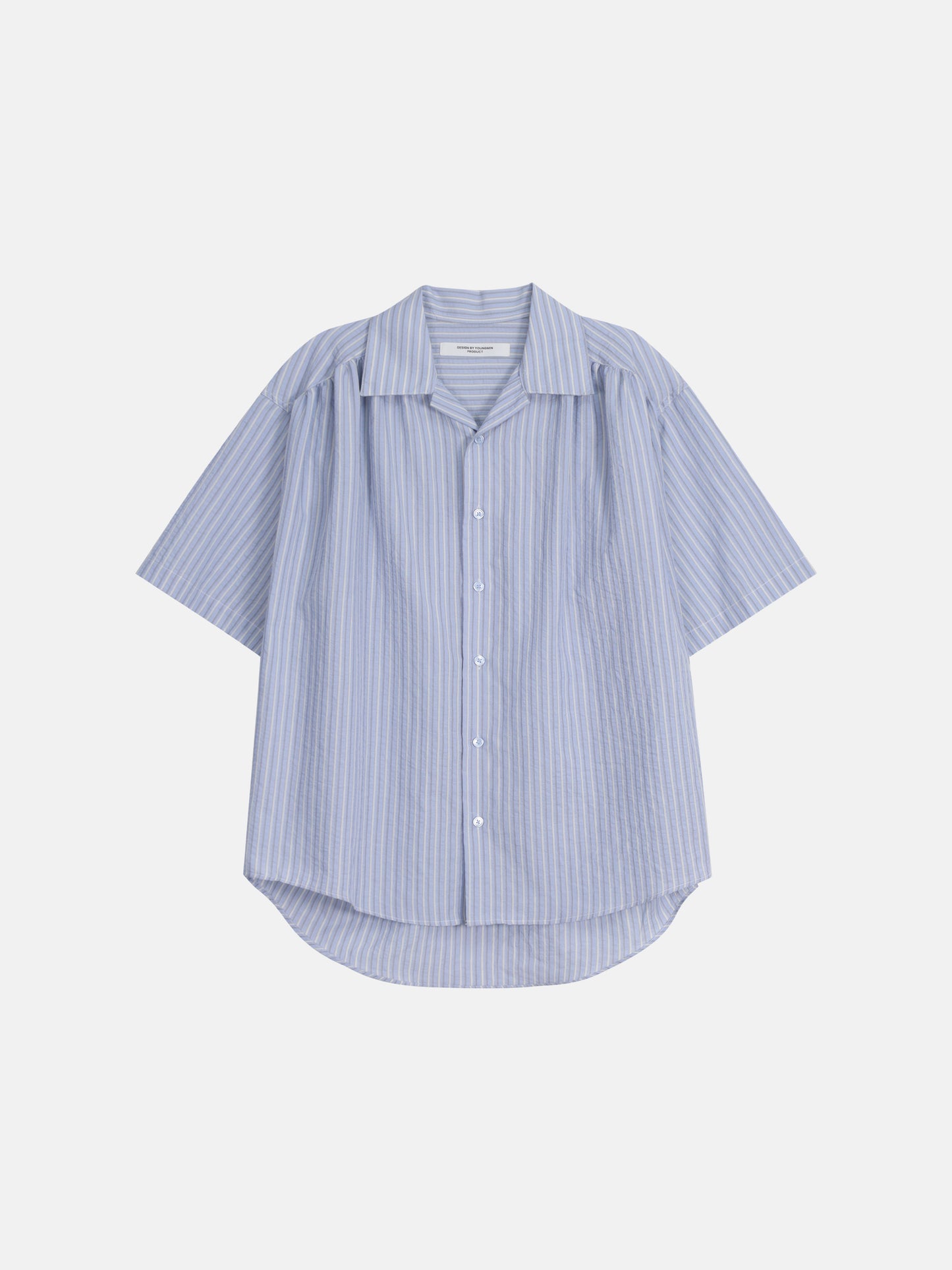 Pigment-Washed Nylon Shirt Jacket