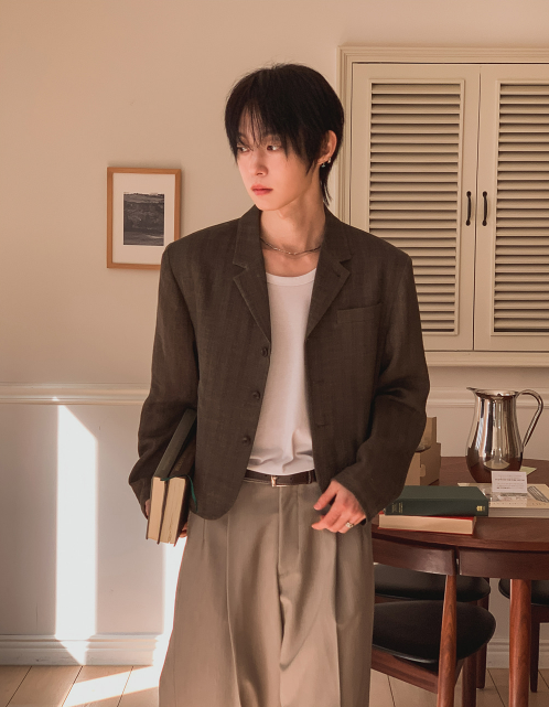 Lawrence Linen Collar Jacket