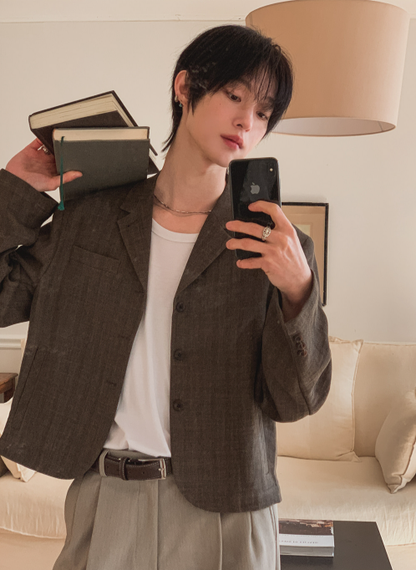 Lawrence Linen Collar Jacket