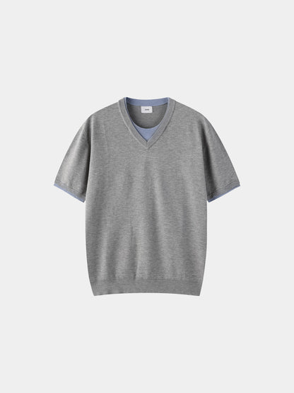 Pigment-Washed Nylon Shirt Jacket